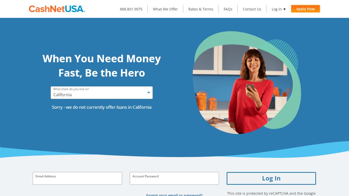 CashNetUSA Online Loans - Official Site | Money’s on the way®